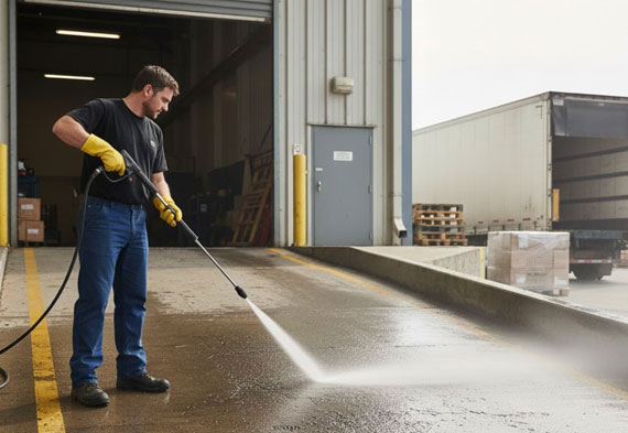 Loading Dock Pressure Washing