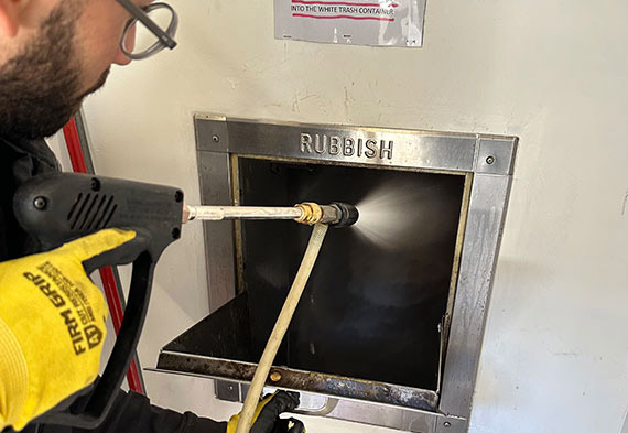 Trash Enclosure Pressure Washing