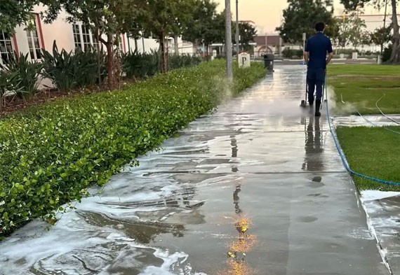 Walkway & Sidewalk Cleaning